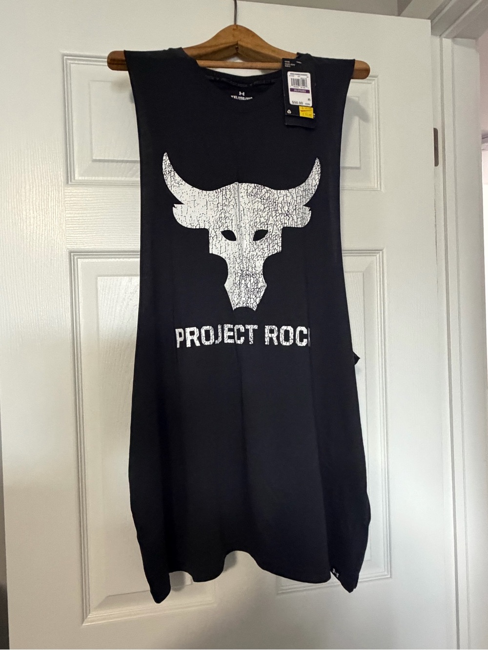 Y/Project Black Tank with White Graphic